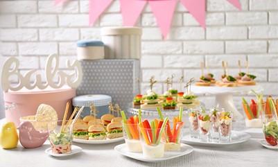 Image of party food at a baby shower