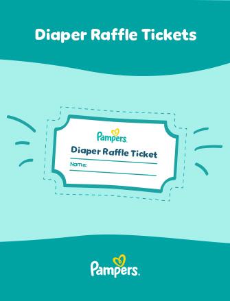 Free Diaper raffle ticket printable